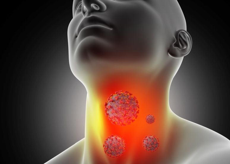 Bösartiger Tumor im Halsbereich